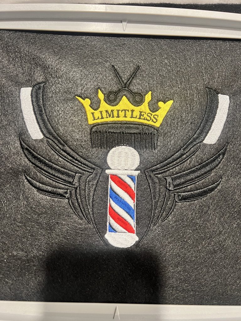 Limitless Barbershop crown and wings