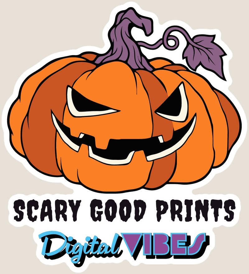 Pumpkin sticker: the artwork