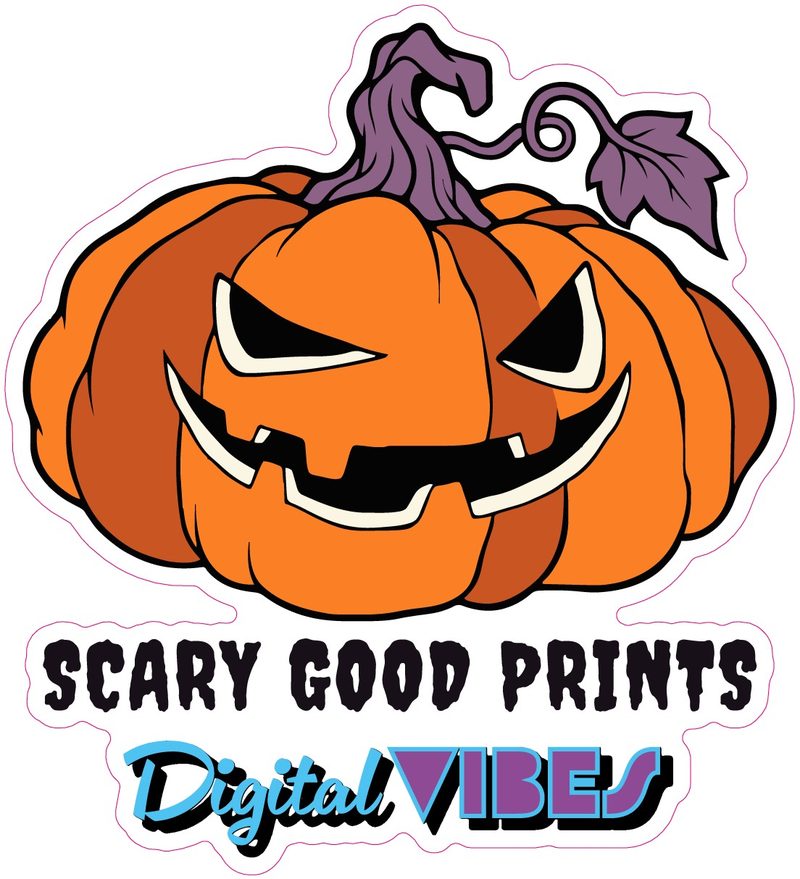 Pumpkin sticker: the cut proof