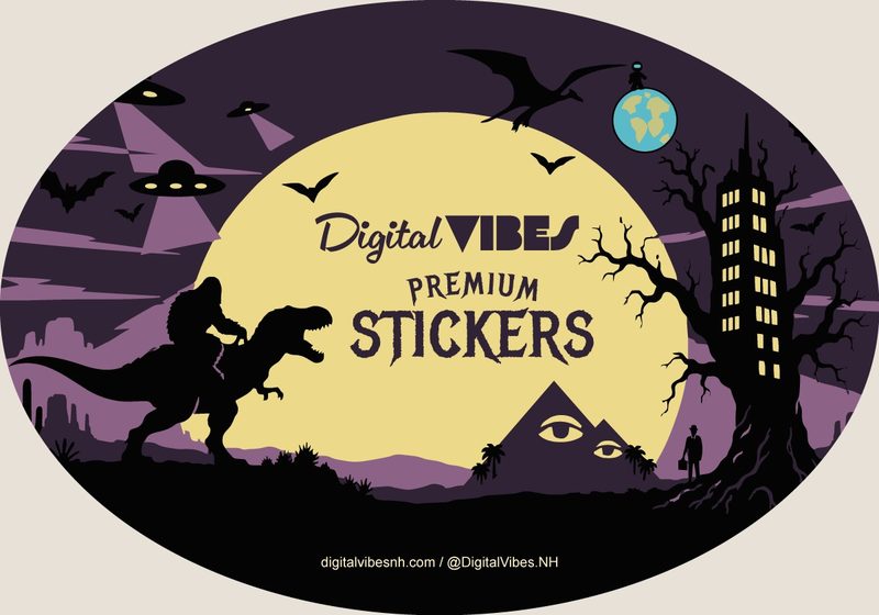 Premium oval sticker: the artwork